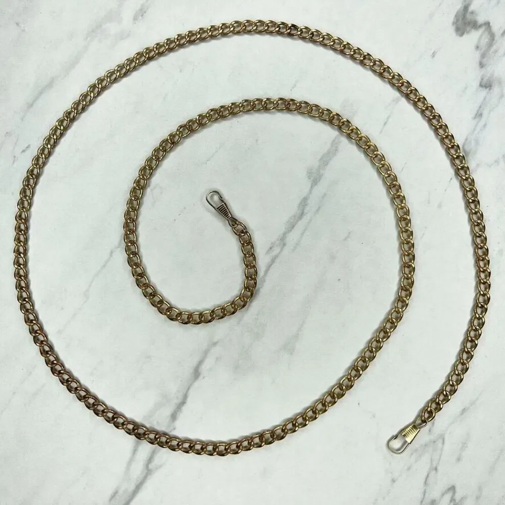 Gold Tone Skinny Chain Link Purse Handbag Replacement Strap ✨